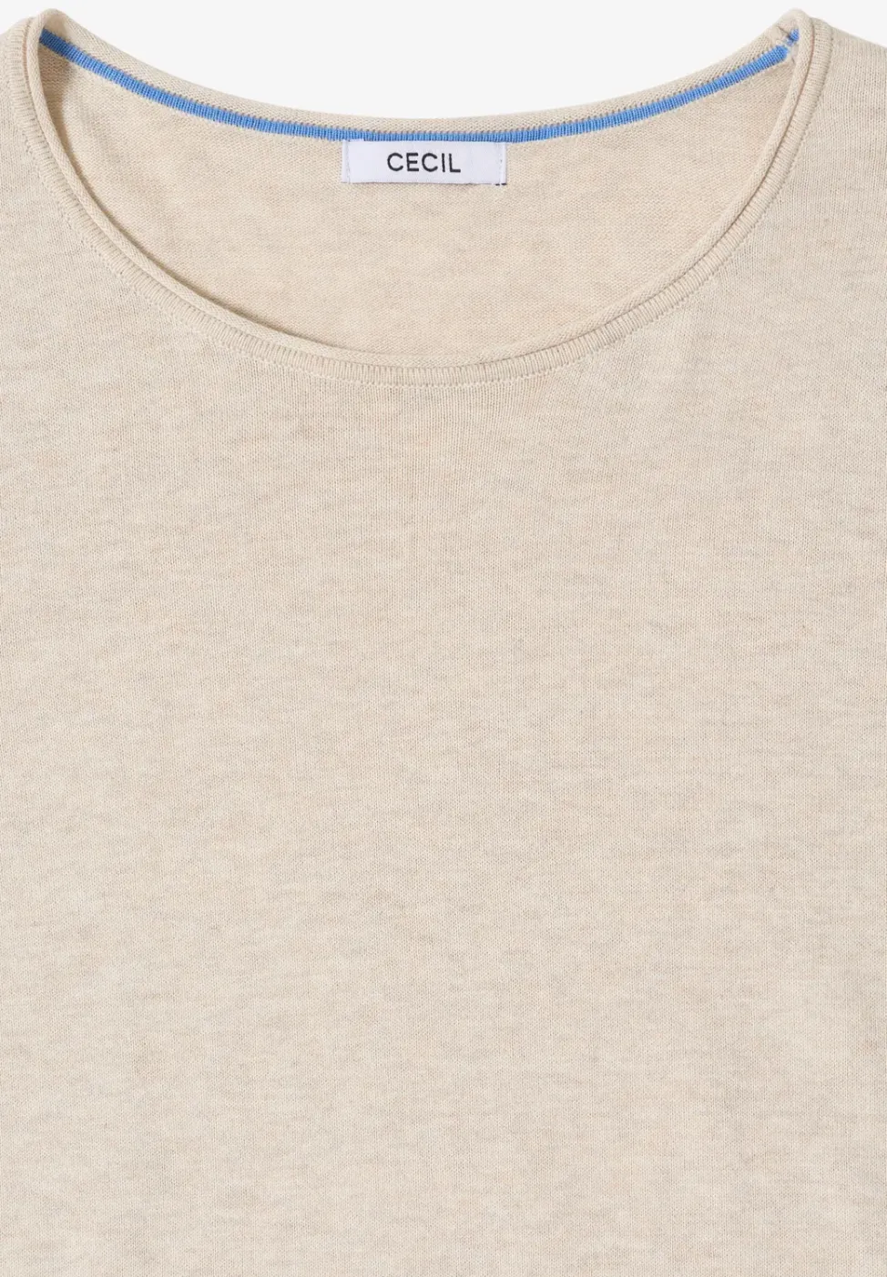 Langarm Pullover mit Rippdetail
