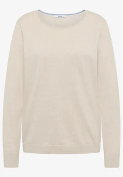 Langarm Pullover mit Rippdetail