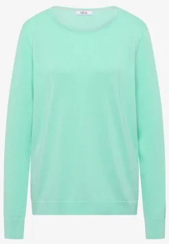 Langarm Pullover mit Rippdetail