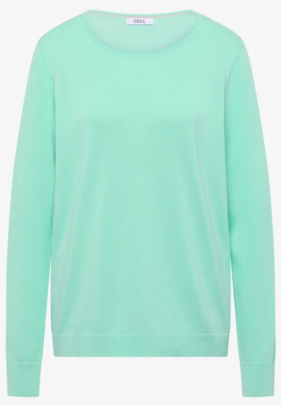 Langarm Pullover mit Rippdetail