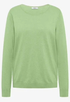 Langarm Pullover mit Rippdetail