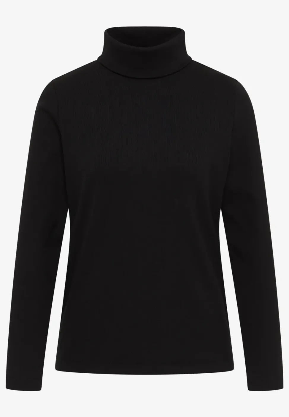 Langarmshirt in Rippstruktur