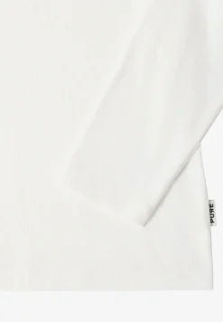 Langarmshirt in Rippstruktur