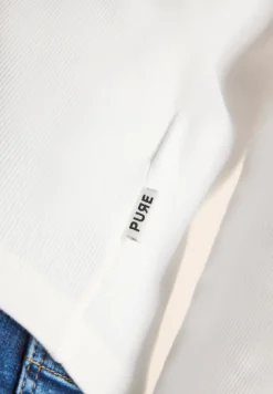 Langarmshirt in Rippstruktur