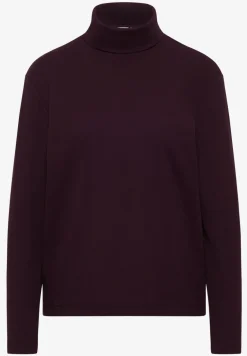 Langarmshirt in Rippstruktur