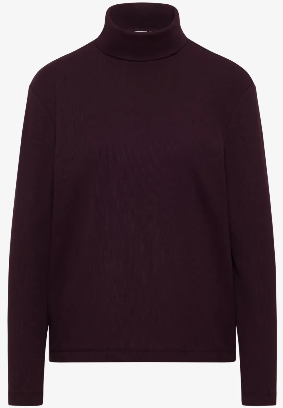Langarmshirt in Rippstruktur