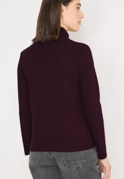 Langarmshirt in Rippstruktur