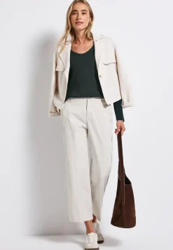 Langarmshirt in Unifarbe