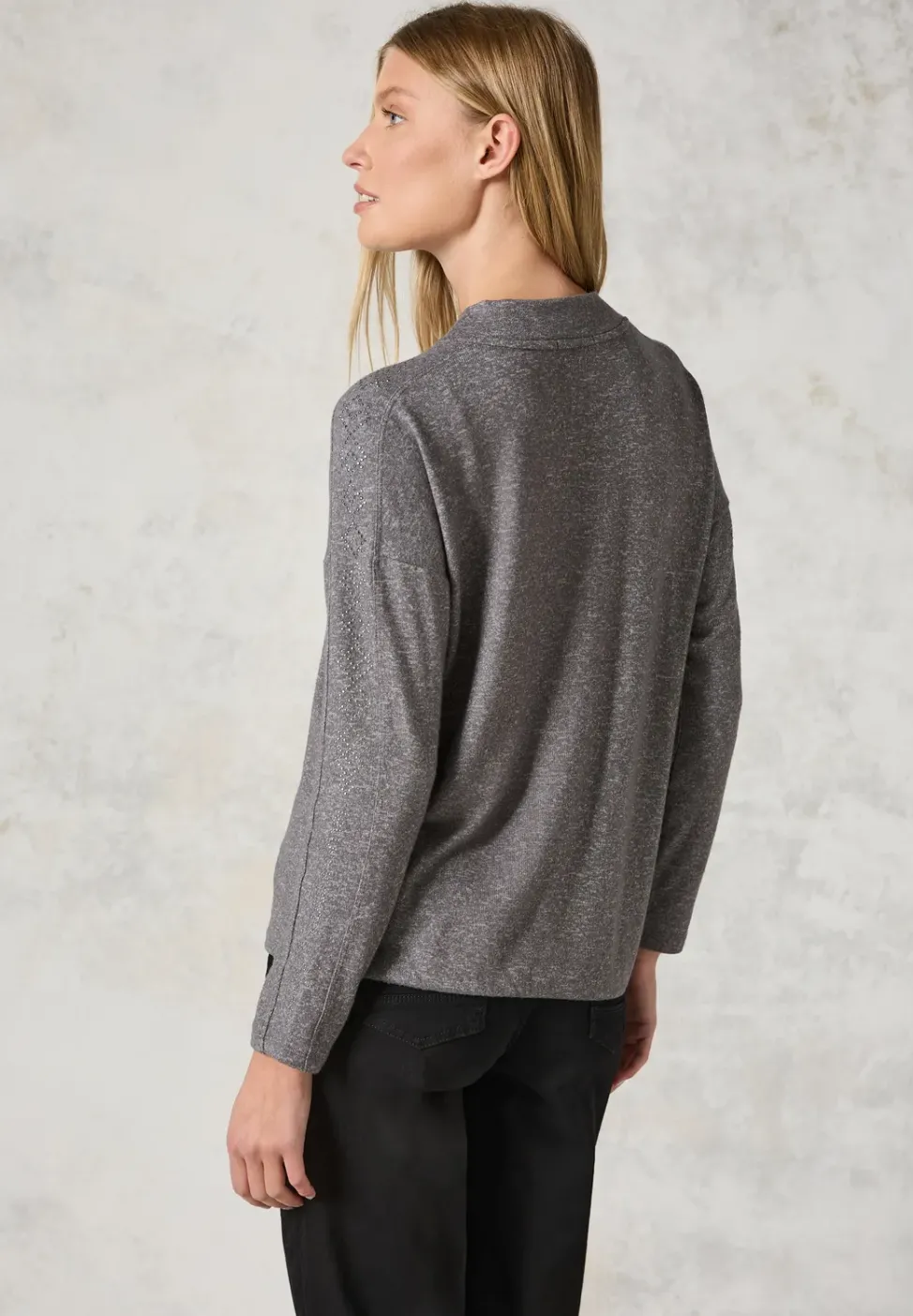 Langarmshirt mit Glitzer