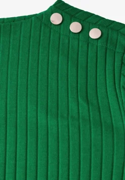 Langarmshirt mit Knopfdetail