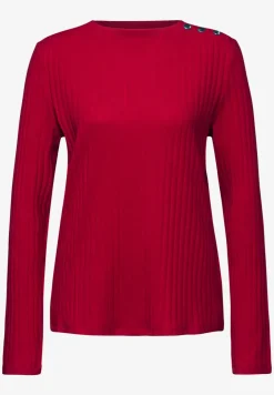 Langarmshirt mit Knopfdetail