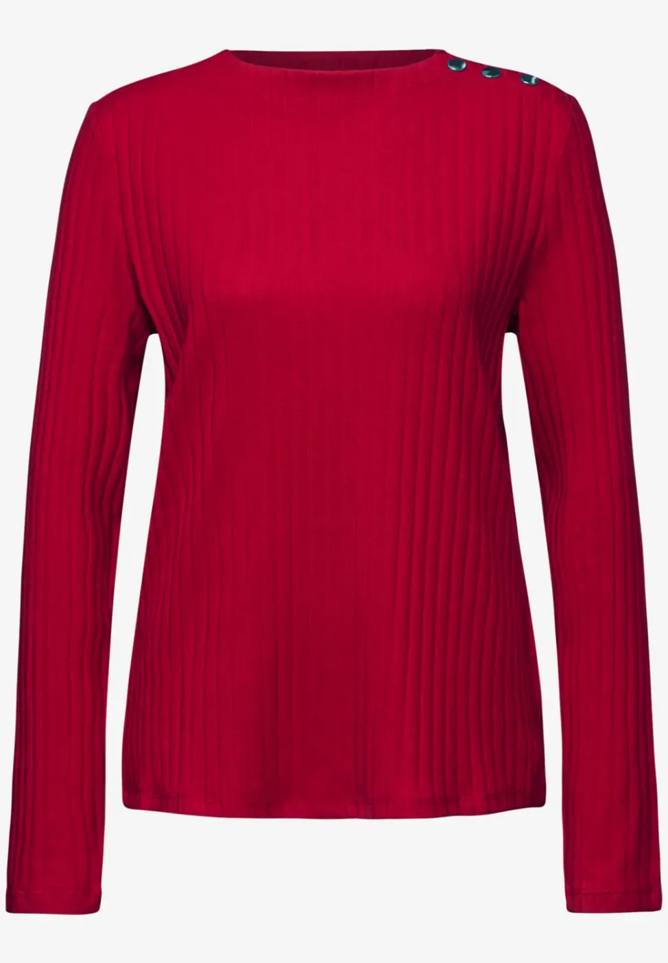 Langarmshirt mit Knopfdetail