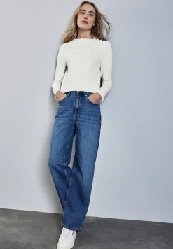 Langarmshirt mit Knopfdetail