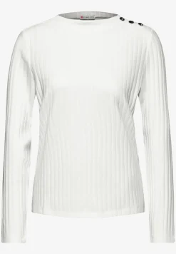 Langarmshirt mit Knopfdetail