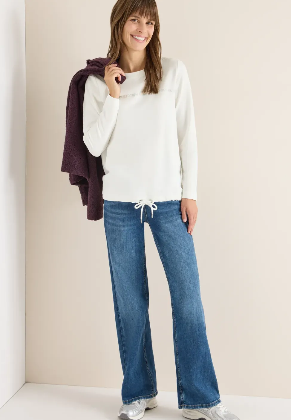 Langarmshirt mit Wording