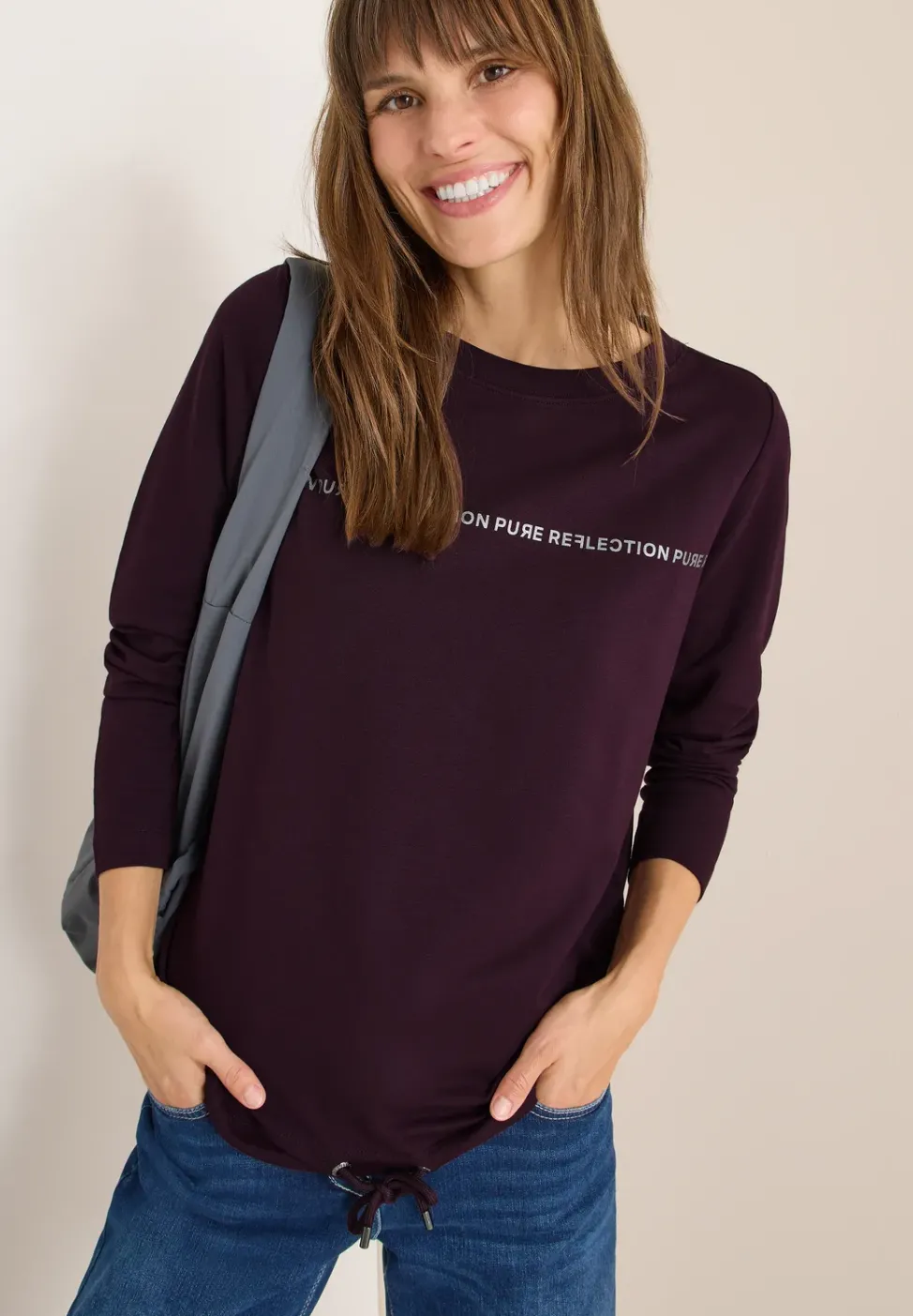 Langarmshirt mit Wording