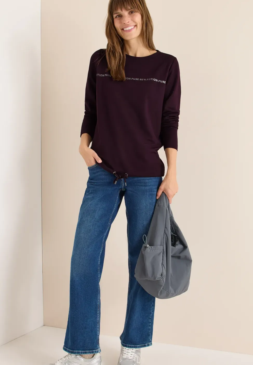 Langarmshirt mit Wording