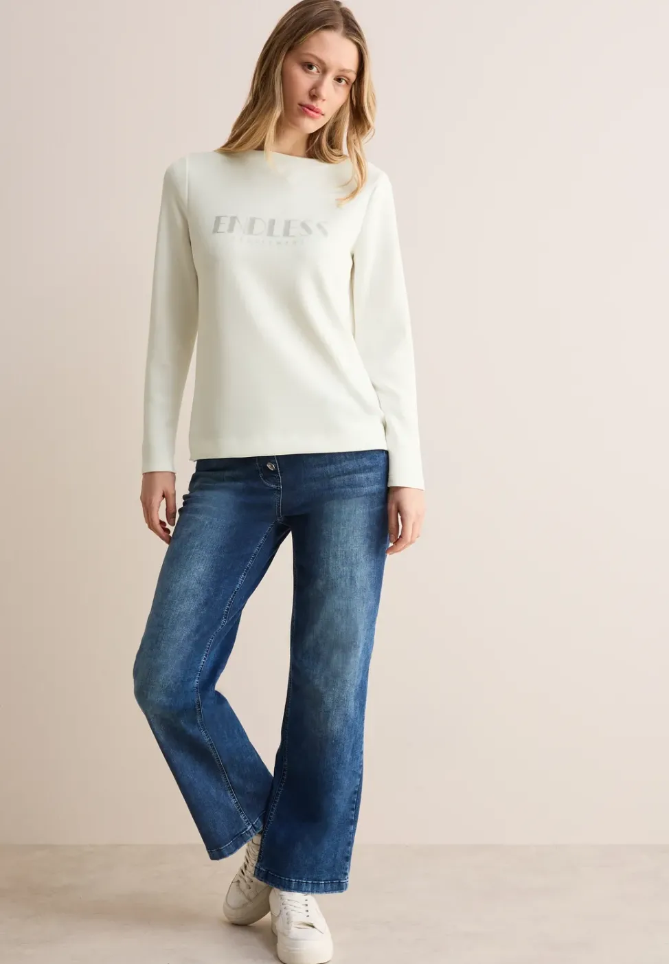 Langarmshirt mit Wording