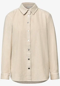 Lange Cord Hemdbluse