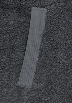 Lange Materialmix-Jacke