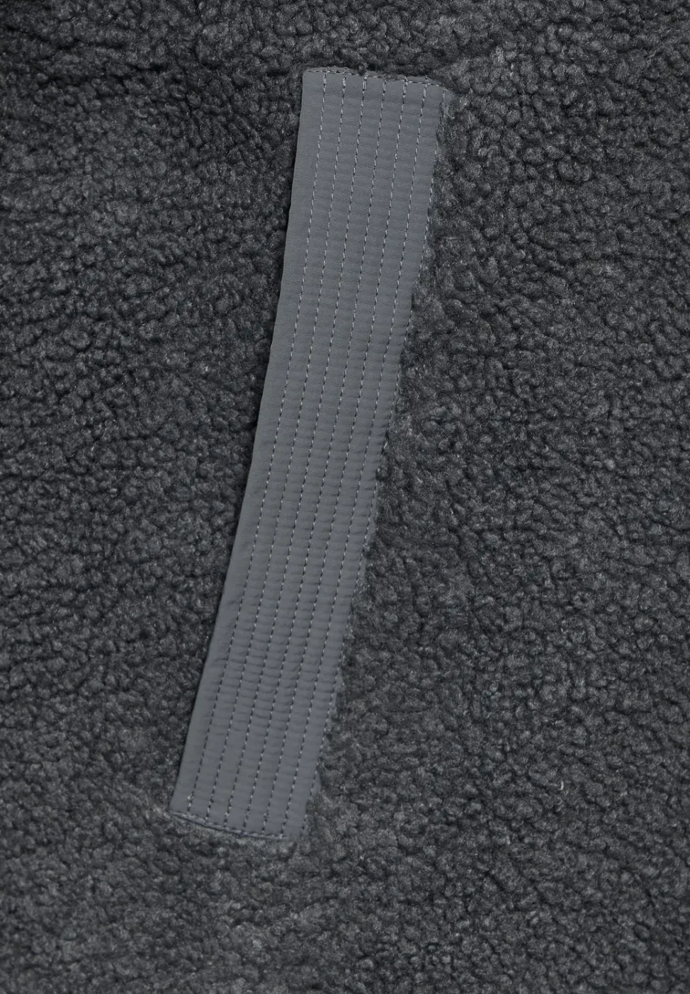 Lange Materialmix-Jacke