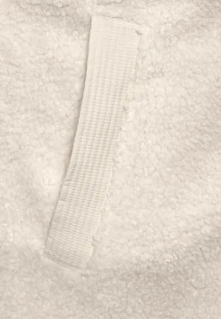 Lange Materialmix-Jacke