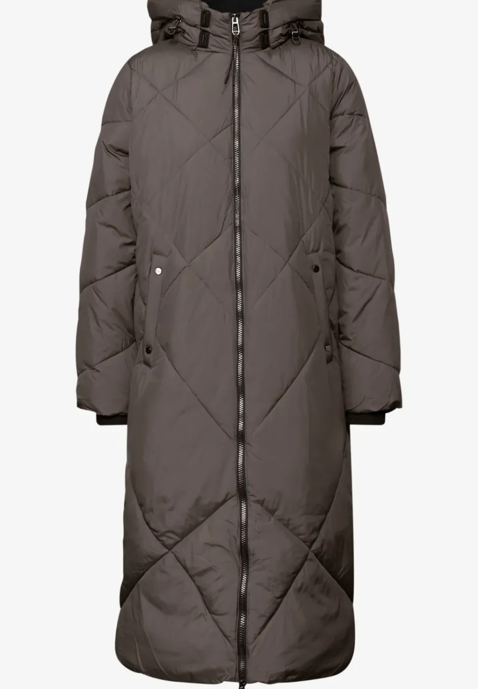 Lange Steppjacke