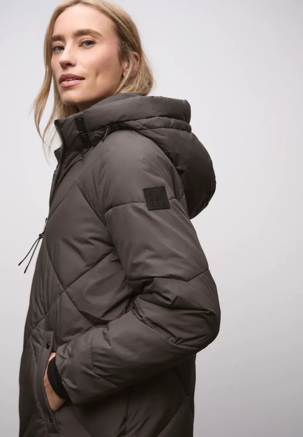 Lange Steppjacke