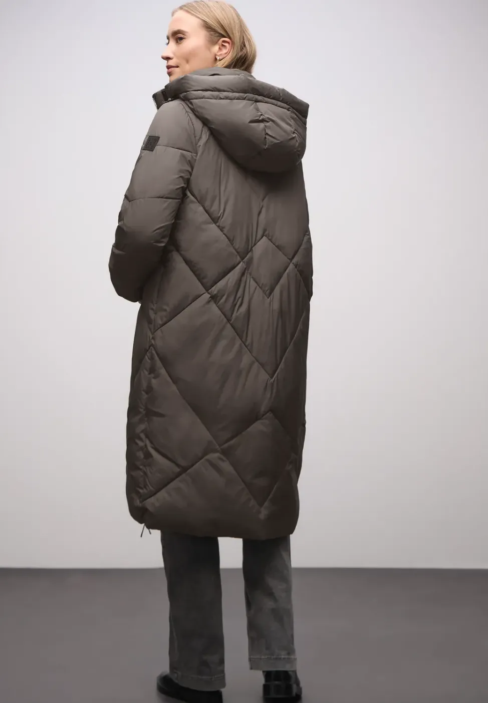 Lange Steppjacke