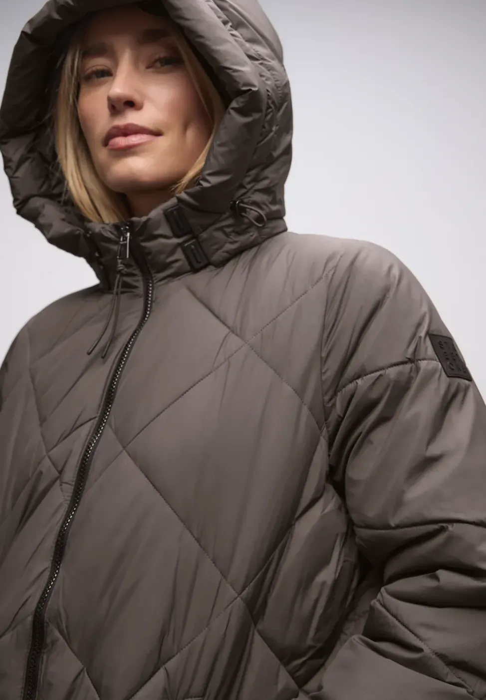 Lange Steppjacke