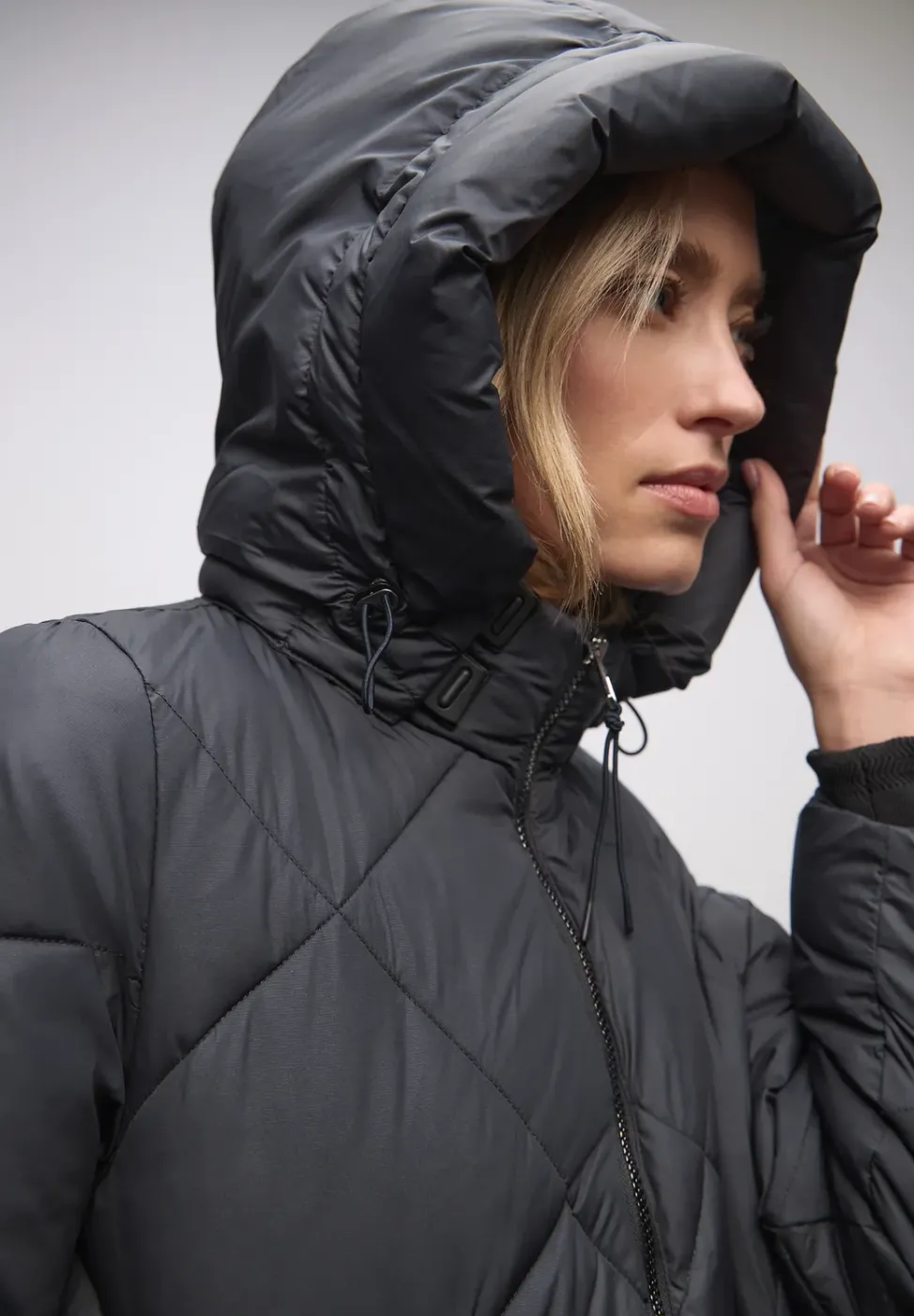 Lange Steppjacke