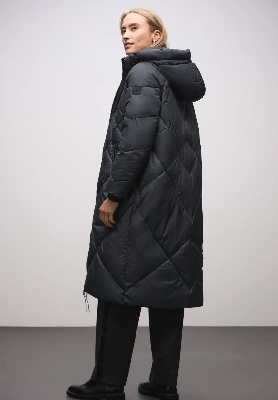 Lange Steppjacke