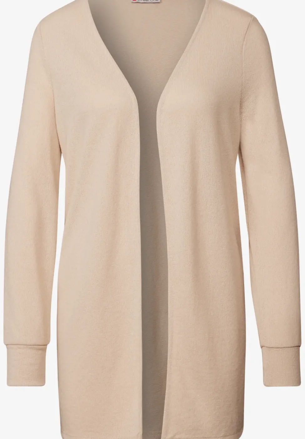 Lange Strick-Look Jacke