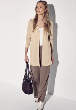 Lange Strick-Look Jacke