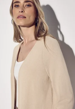 Lange Strick-Look Jacke