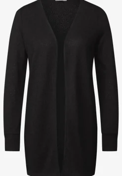 Lange Strick-Look Jacke
