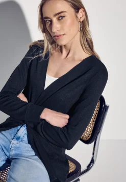 Lange Strick-Look Jacke
