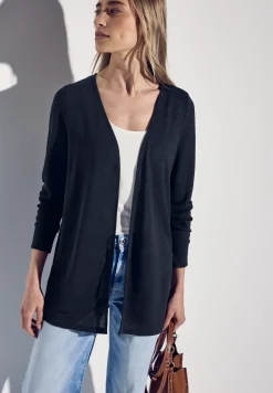 Lange Strick-Look Jacke