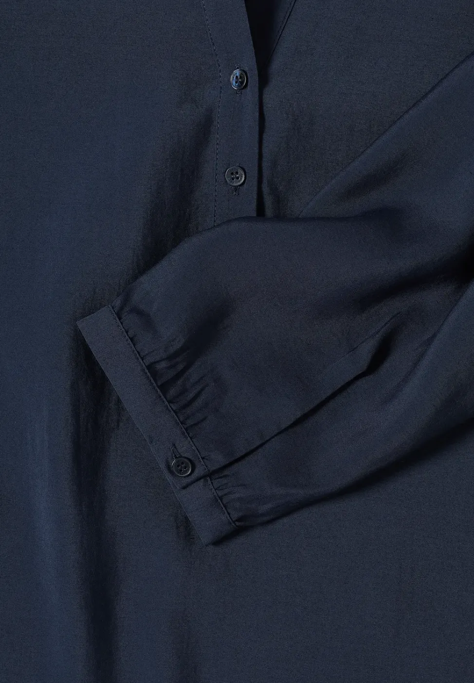 Lange Bluse in Unifarbe