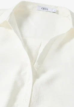 Lange Bluse in Unifarbe