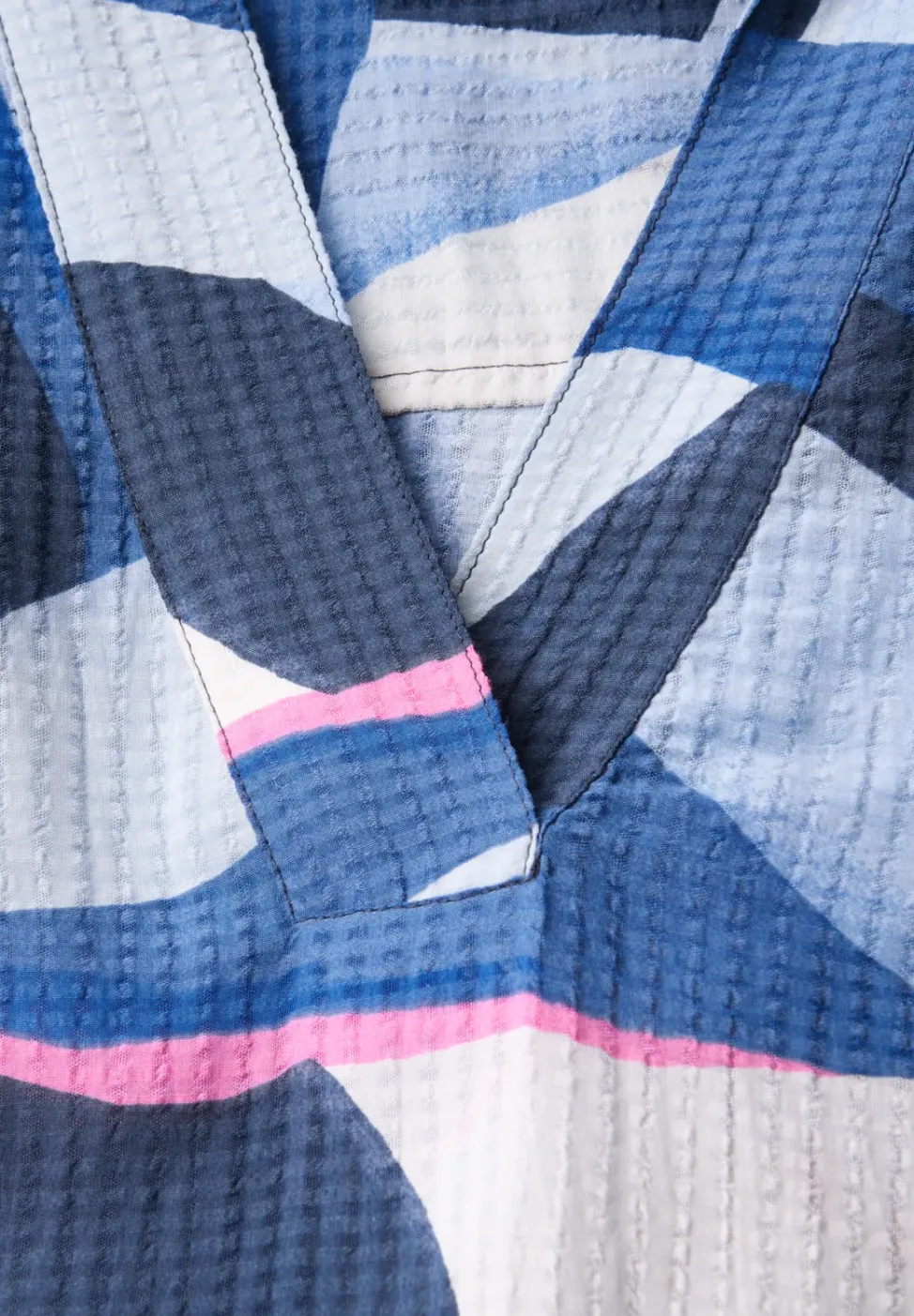 Lange Hemdbluse mit Print