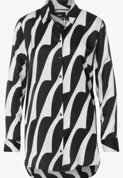 Lange Printbluse