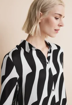 Lange Printbluse