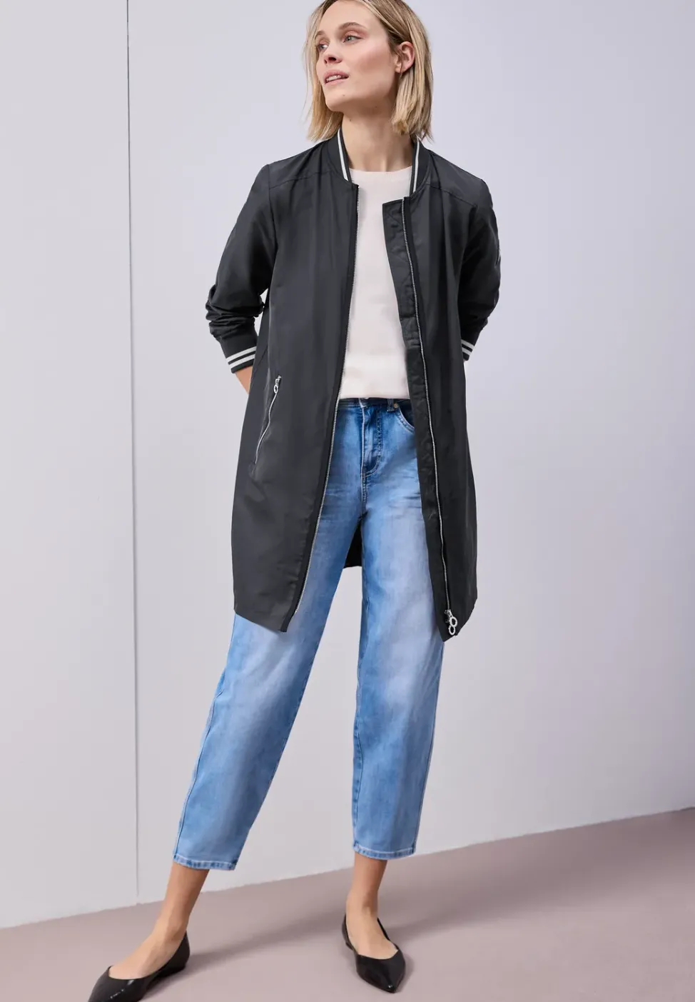 Langer Blouson