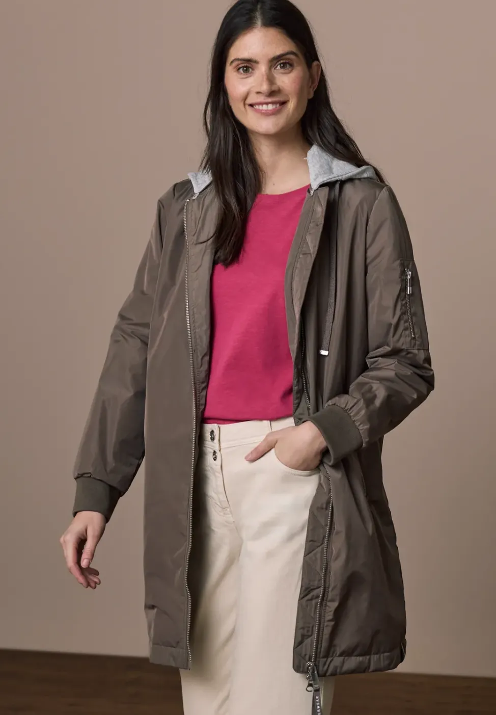 Langer Blouson