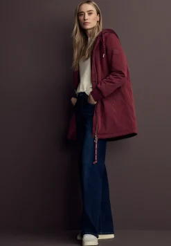 Langer Blouson mit Kapuze