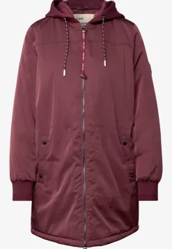 Langer Blouson mit Kapuze