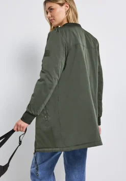 Langer Blouson mit Kapuze