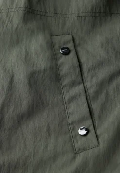 Langer Blouson mit Kapuze