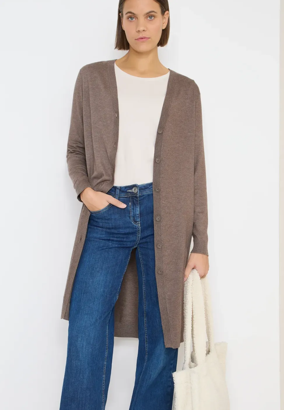 Langer Cardigan